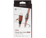 Hama USB-Lightning 1,5M MFI REFLECTED czerwony - 1457234 - zdjęcie 5